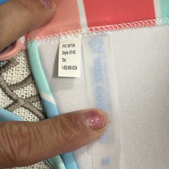 (L1) SOUTHERN TIDE, Colorful Striped Bikini Top, sizes S, XS - Picture 10 of 10